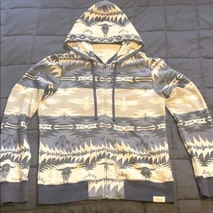 Ralph Lauren zip up western hoodie